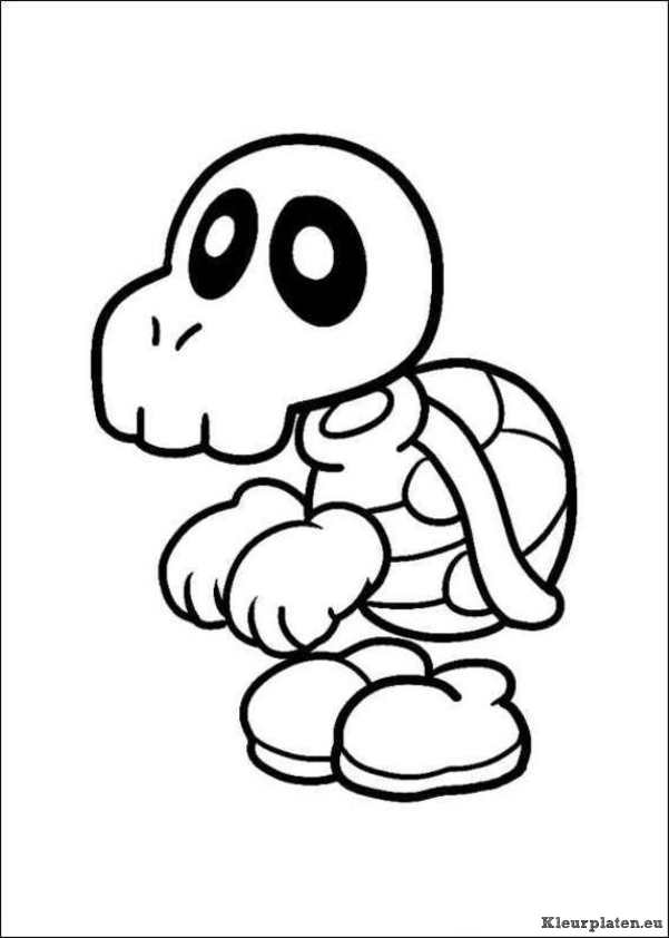 Super mario bros kleurplaten