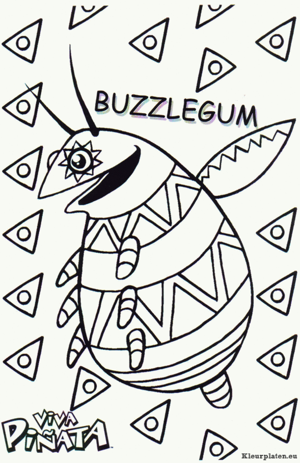 Viva pinata kleurplaten