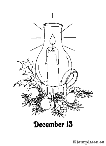 Advent kleurplaten