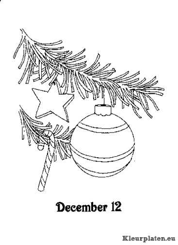 Advent kleurplaat