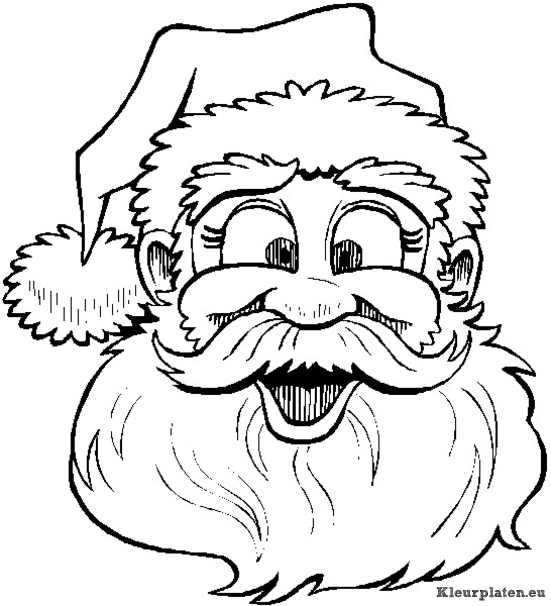 Kerst mannen kleurplaten