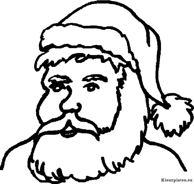 Kerst mannen kleurplaten