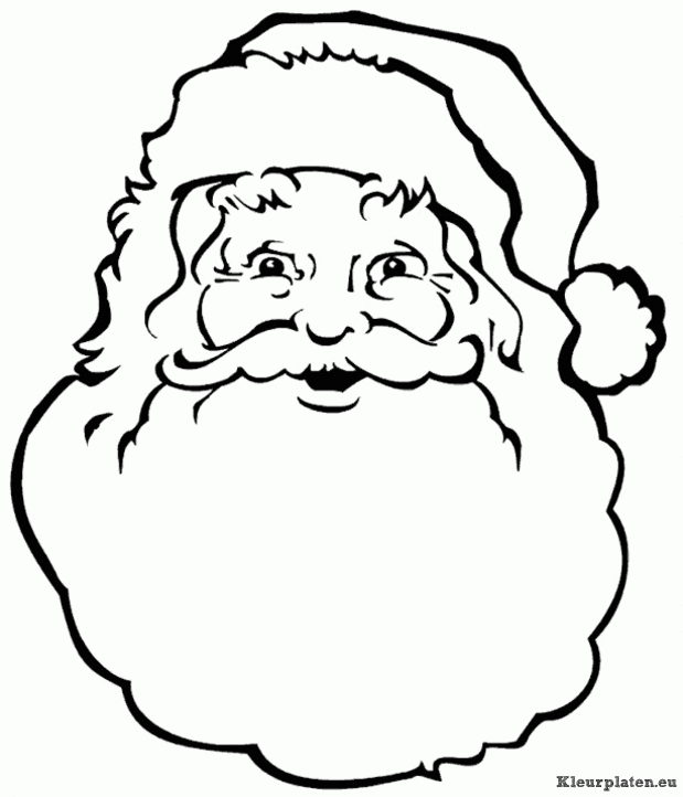 Kerst mannen kleurplaten