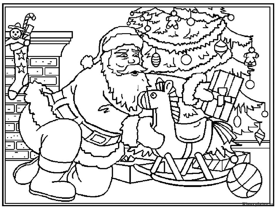 Kerst mannen kleurplaten