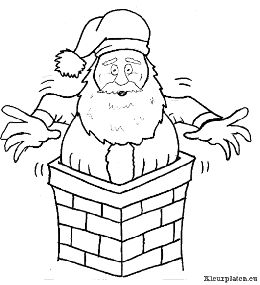 Kerst mannen kleurplaten