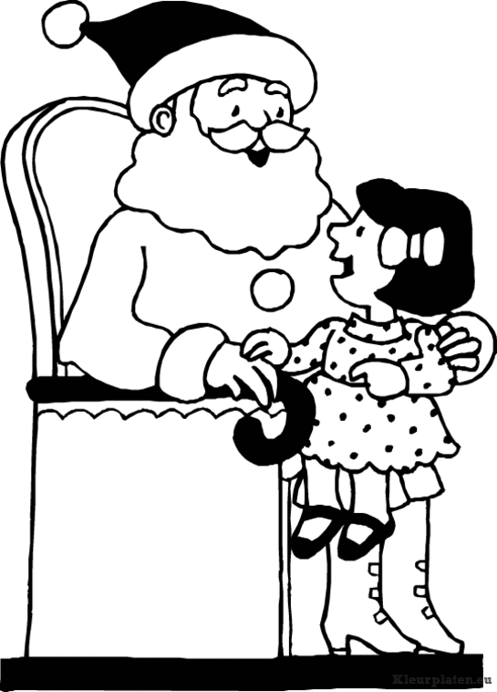Kerst mannen kleurplaten