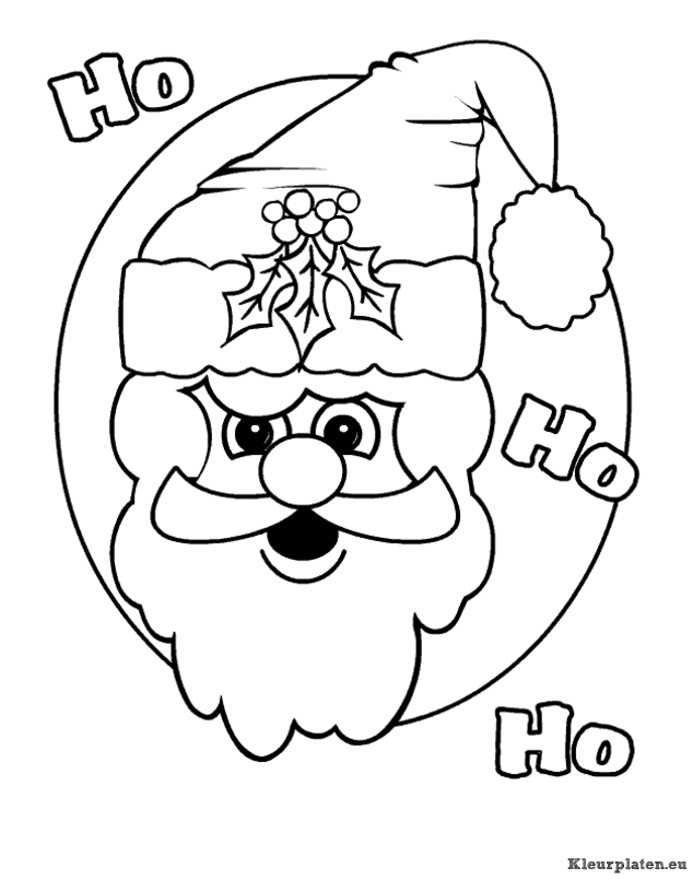 Kerst mannen kleurplaten