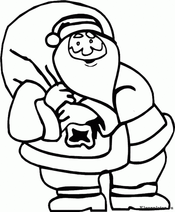 Kerst mannen kleurplaten