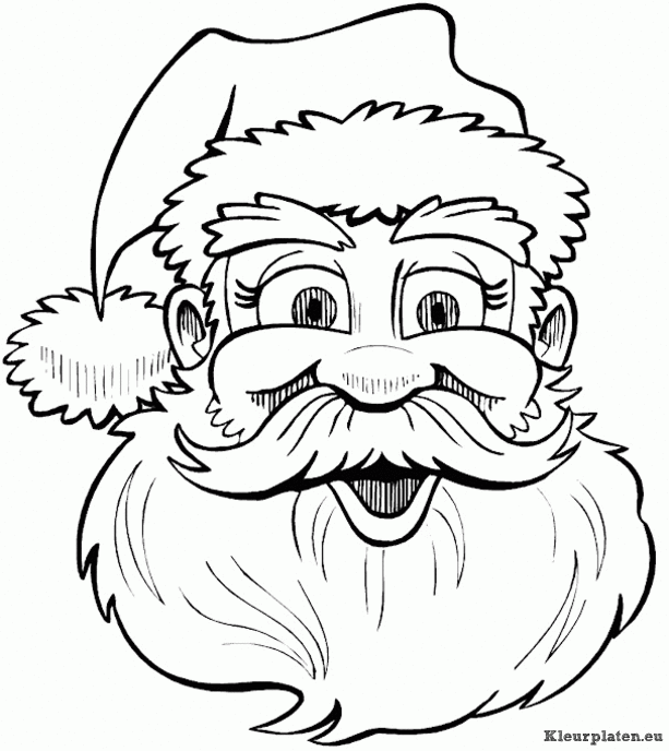 Kerst mannen kleurplaten