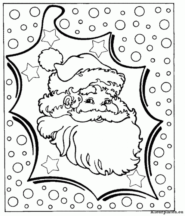 Kerst mannen kleurplaten