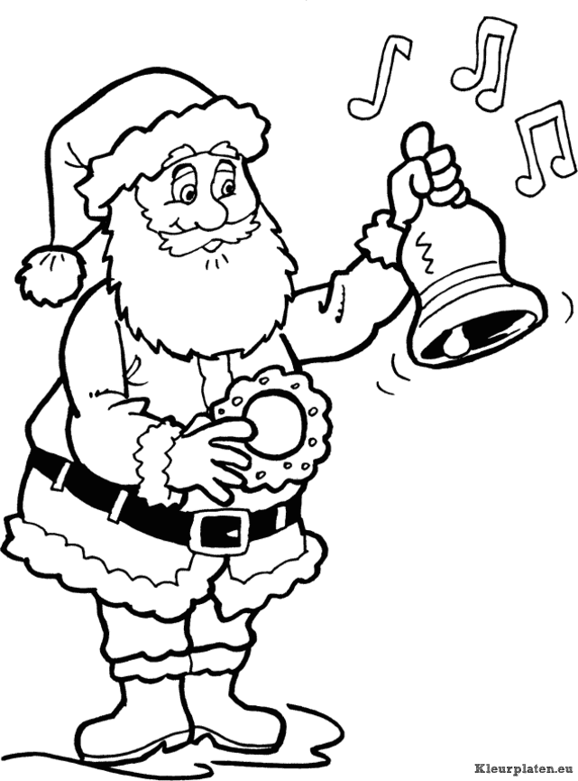 Kerst mannen kleurplaten