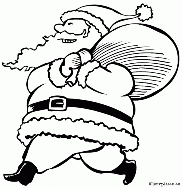 Kerst mannen kleurplaten