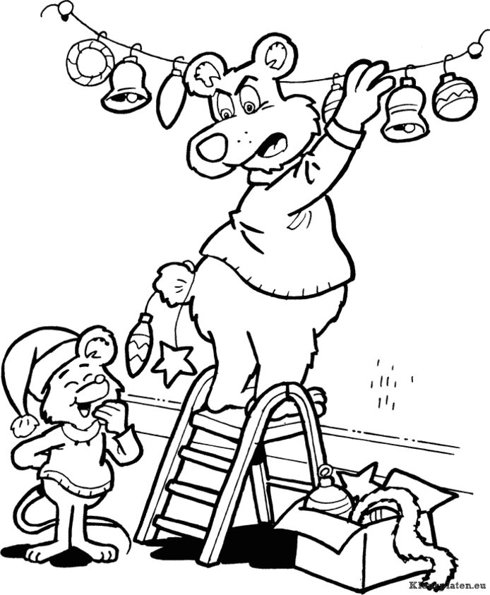 Kerst overig kleurplaten