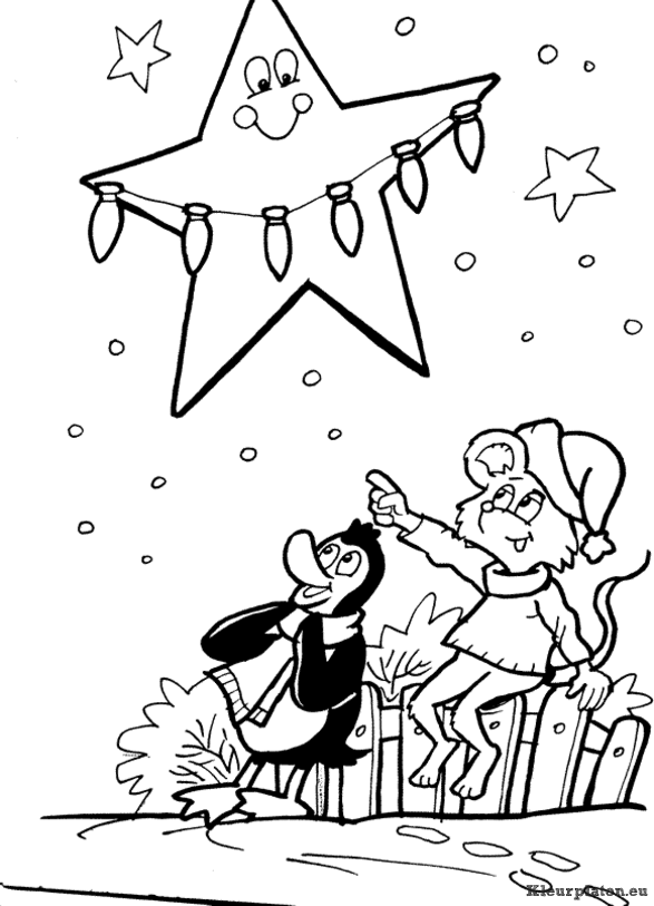 Kerst overig kleurplaten