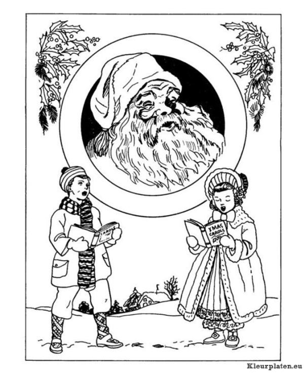 Kerst traditioneel kleurplaten