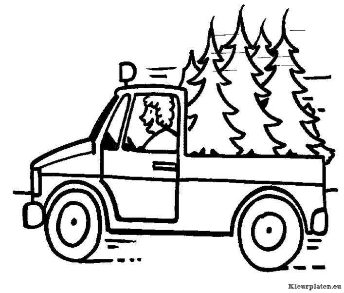 Kerstboom kleurplaten