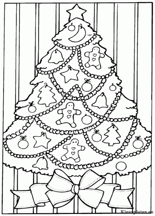 Kerstboom kleurplaten