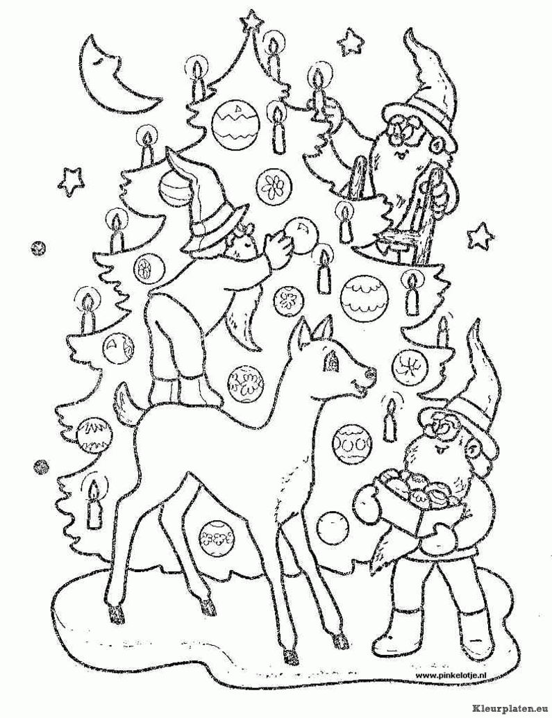Kerstboom kleurplaten