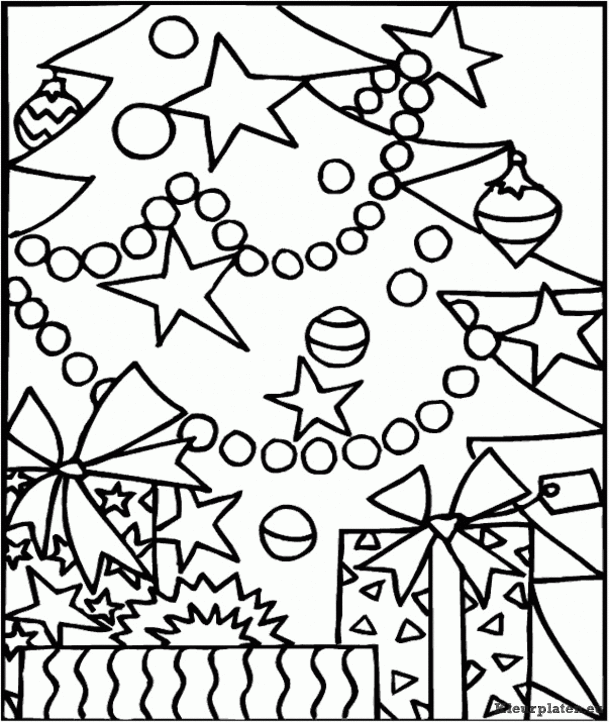 Kerstboom kleurplaten