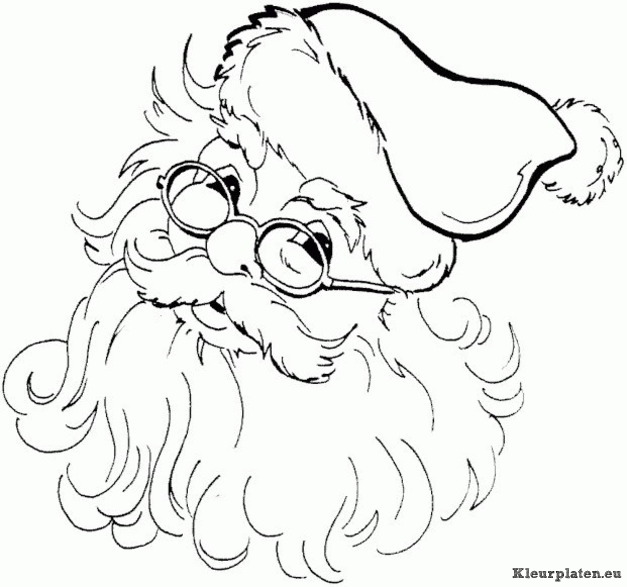 Kerstman kleurplaten