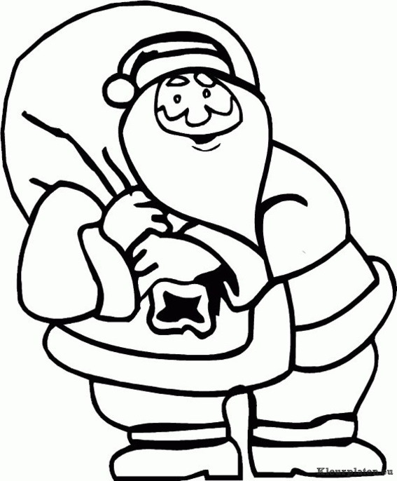 Kerstman kleurplaten
