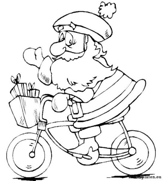 Kerstman kleurplaten