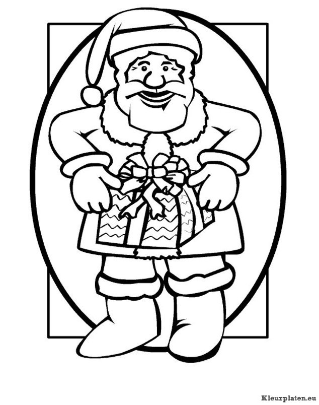 Kerstman kleurplaten