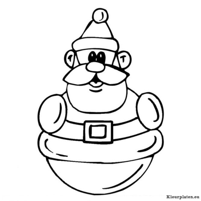 Kerstman kleurplaten