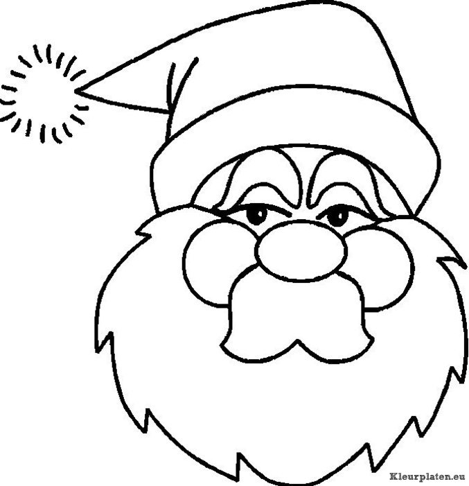 Kerstman kleurplaten