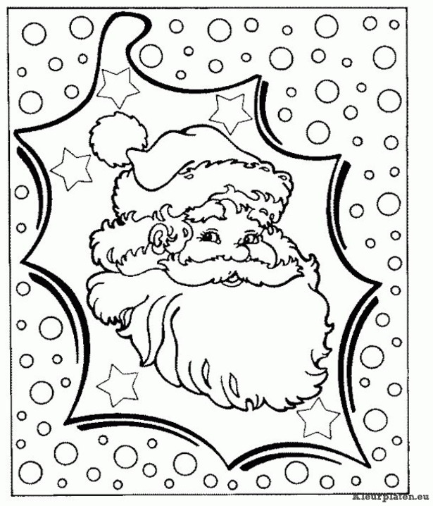 Kerstman kleurplaten