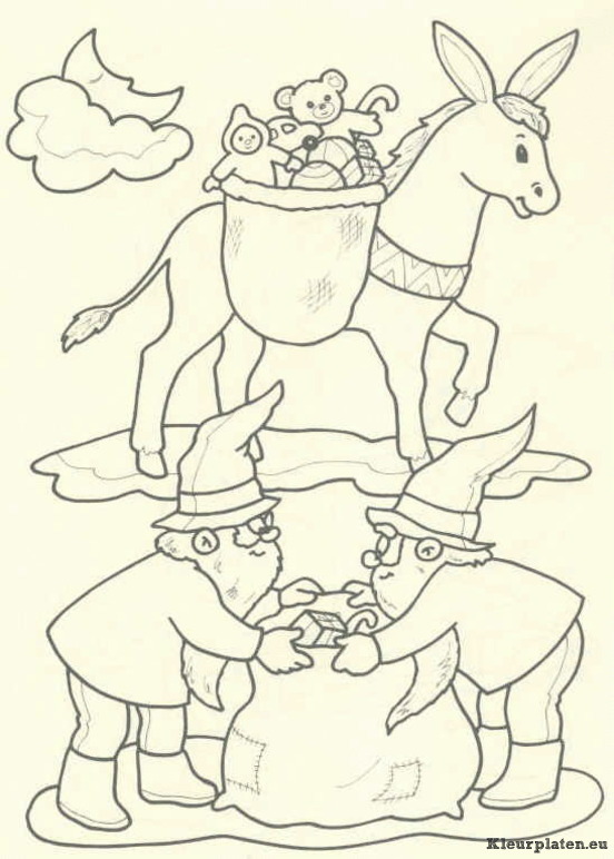 Kerstman kleurplaten