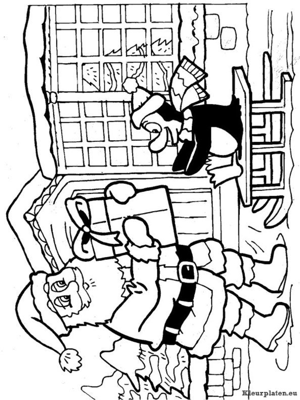 Kerstman kleurplaten