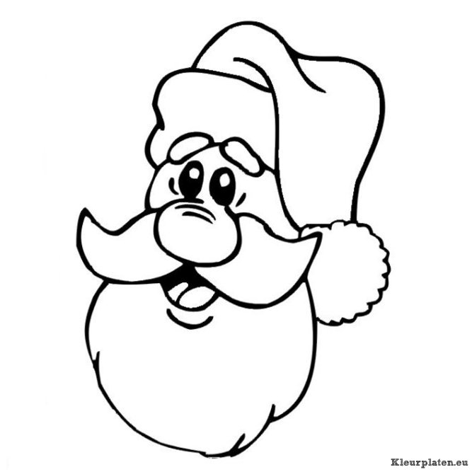 Kerstman kleurplaten