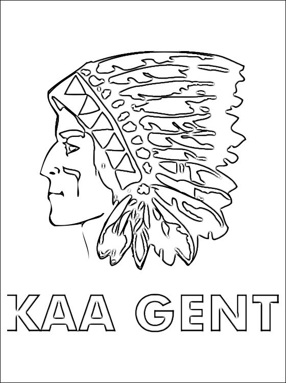 Kaa Gent kleurplaat