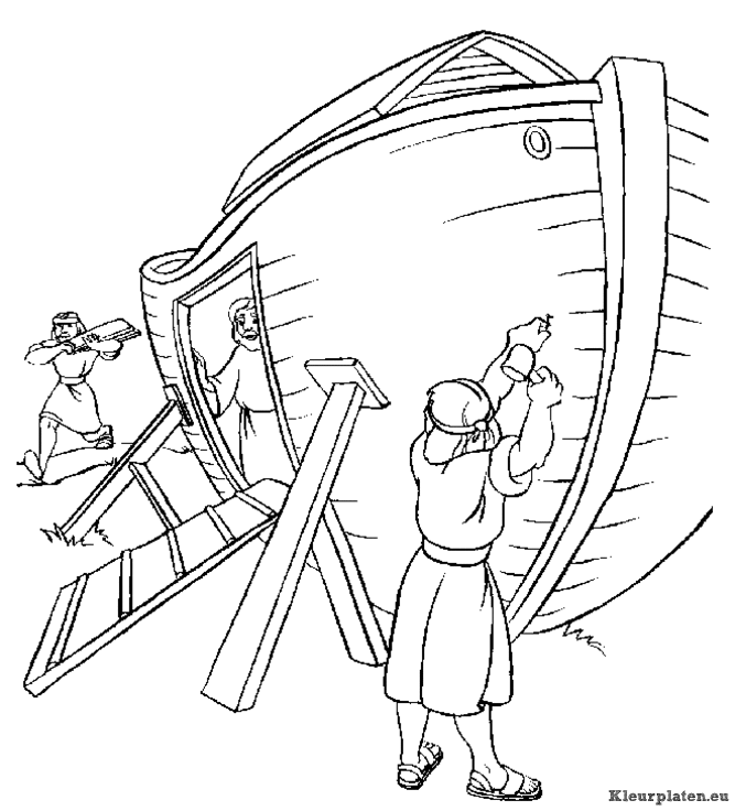 Bijbel ark van noah kleurplaten
