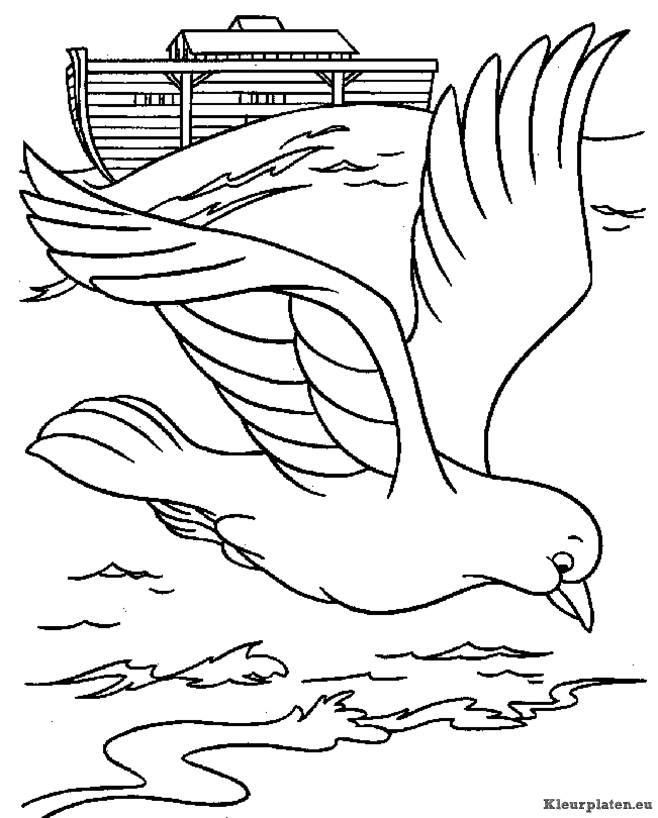 Bijbel ark van noah kleurplaten