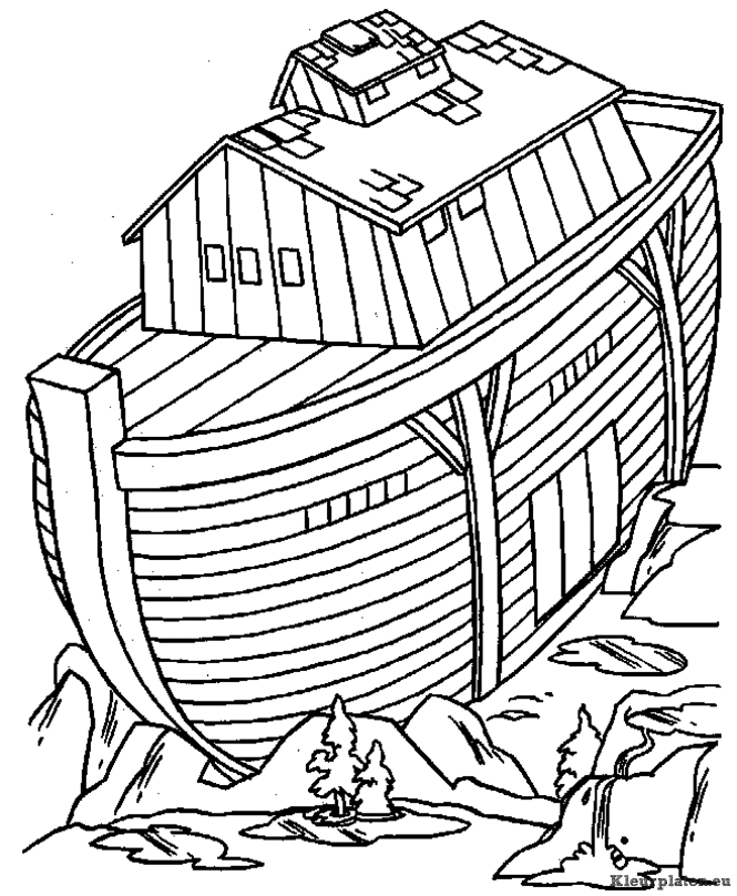 Bijbel ark van noah kleurplaten