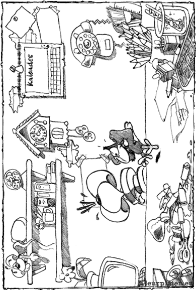 Diddl kleurplaten