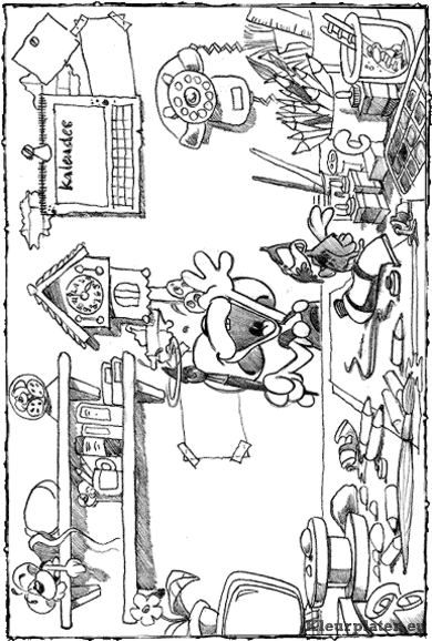 Diddl kleurplaten