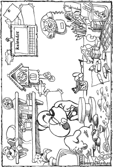 Diddl kleurplaten