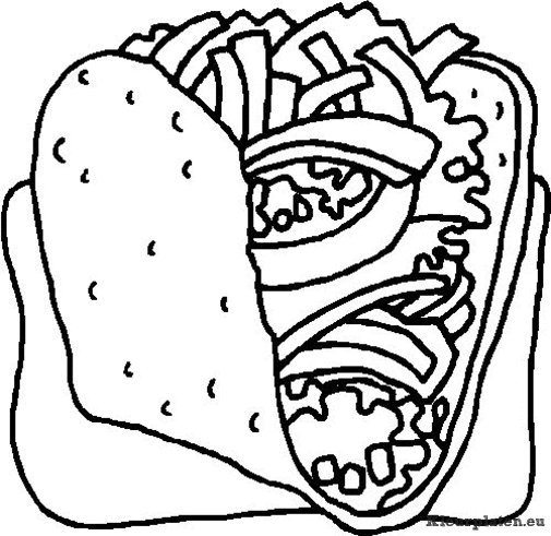 Eten kleurplaten