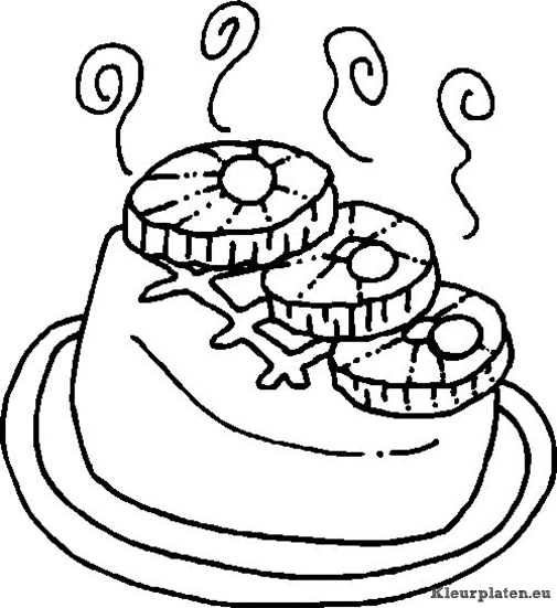 Eten kleurplaten