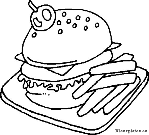 Eten kleurplaten