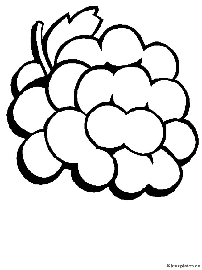 Fruit kleurplaten