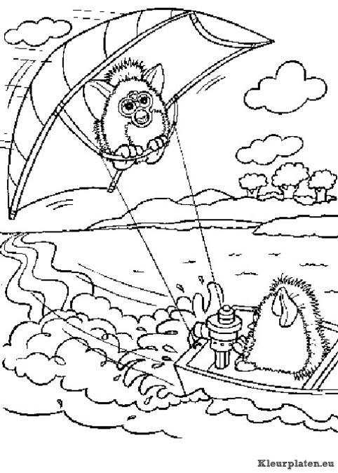 Furbie kleurplaten