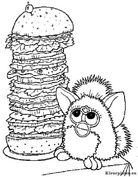 Furbie kleurplaten
