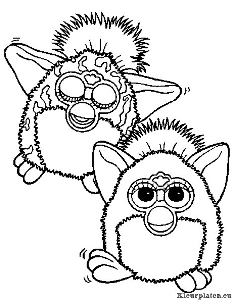 Furbie kleurplaten