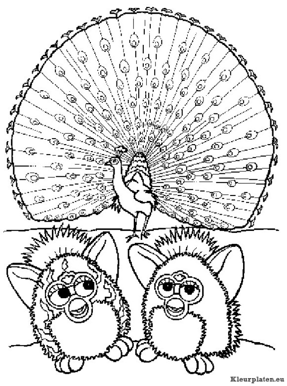 Furbie kleurplaten