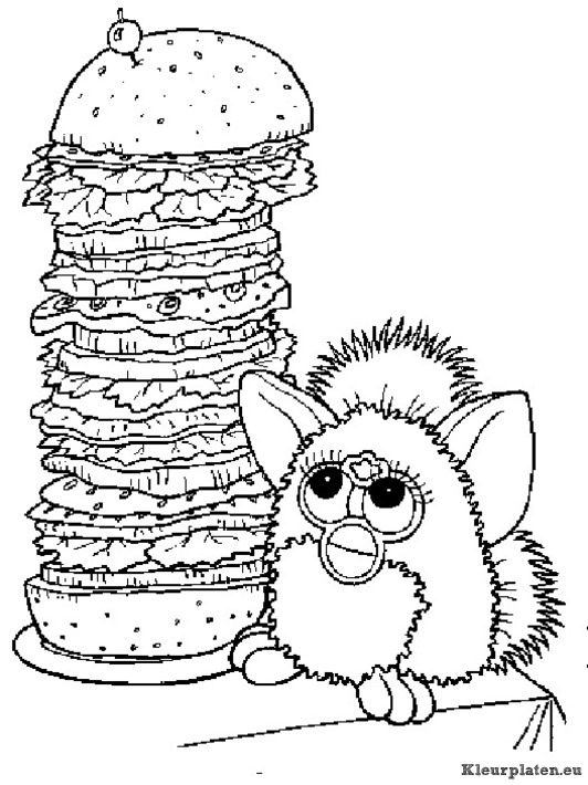 Furbie kleurplaten