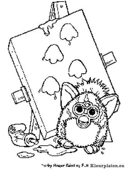 Furbie kleurplaten